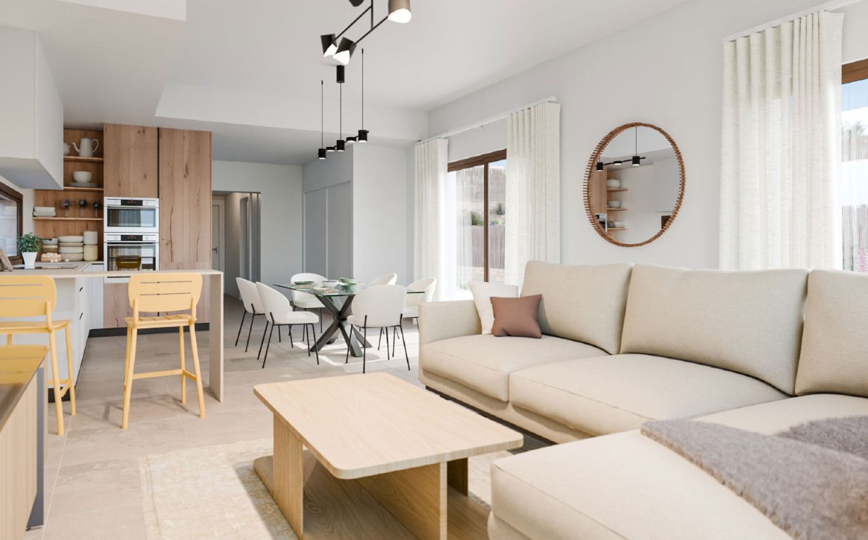 Render-2-inside-Villa Alqueria. Montemar exclusieve villa’s met zeezicht en privézwembad in Finestrat aan de Costa Blanca